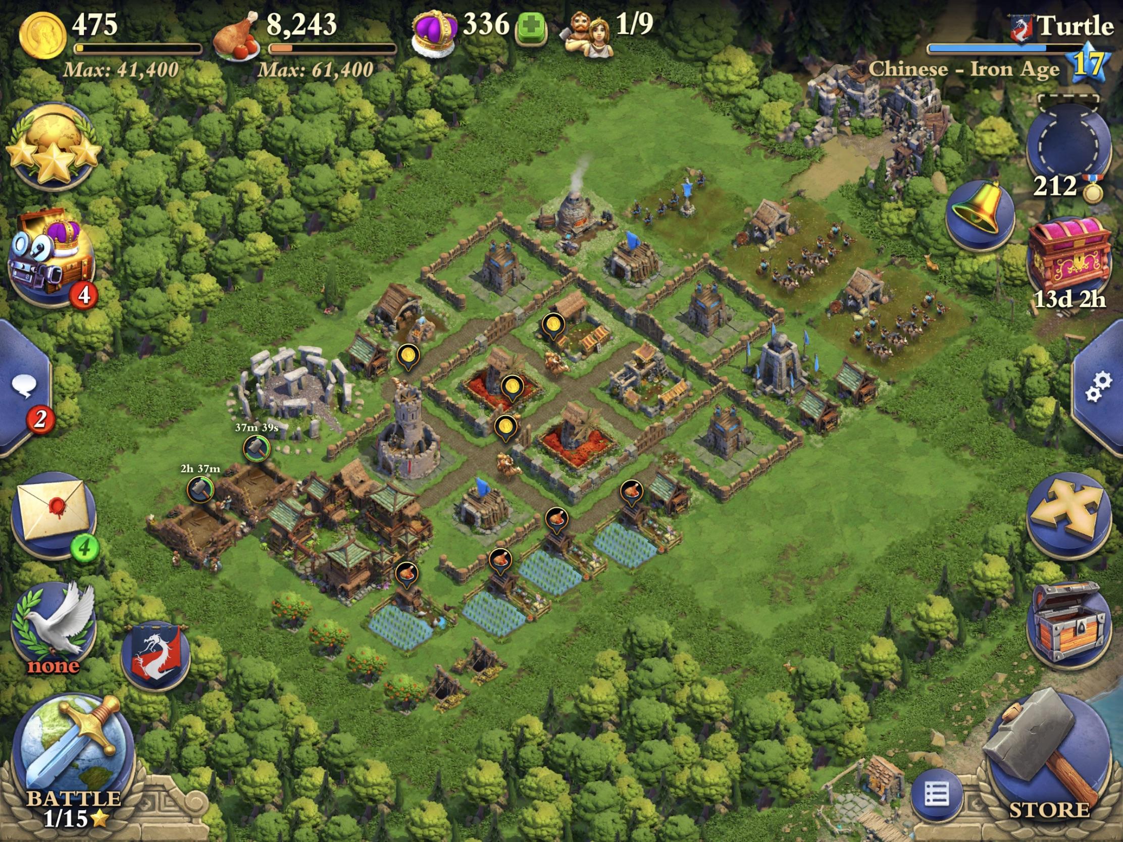domination base layouts classical age